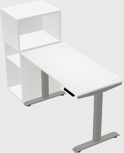 Height-adjustable desk - grade 3 w/cabinet
