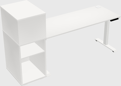 Height-adjustable desk - grade 3 w/cabinet