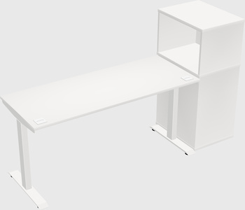 Height-adjustable desk - grade 3 w/cabinet