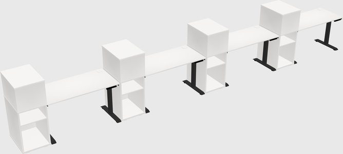 Height-adjustable Desk - Grade 3 W/cabinet