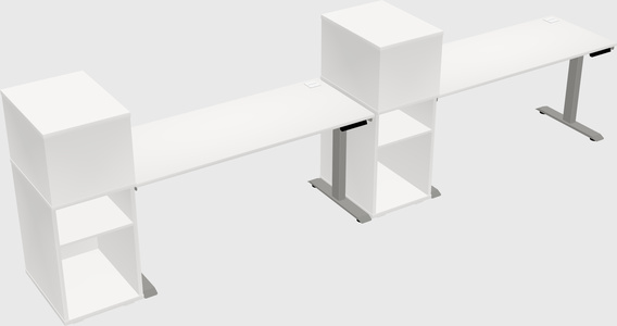 Height-adjustable Desk - Grade 3 W/cabinet