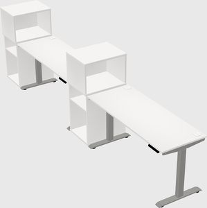 Height-adjustable desk - grade 3 w/cabinet