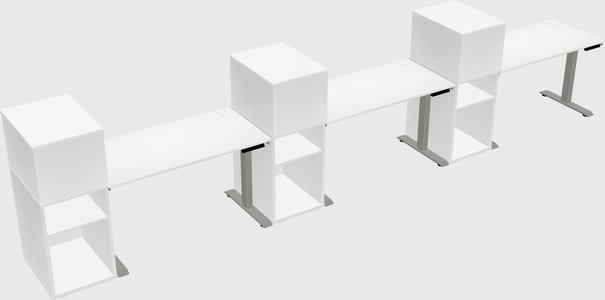 Height-adjustable Desk - Grade 3 W/cabinet