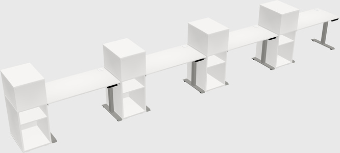 Height-adjustable Desk - Grade 3 W/cabinet