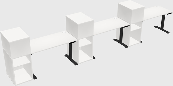 Height-adjustable Desk - Grade 3 W/cabinet