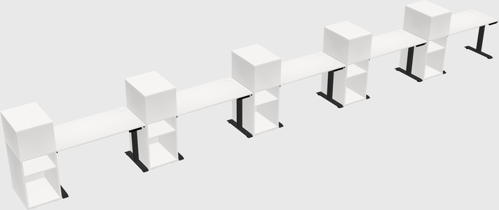 Height-adjustable Desk - Grade 3 W/cabinet