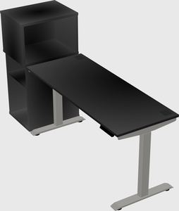 Height-adjustable desk - grade 3 w/cabinet