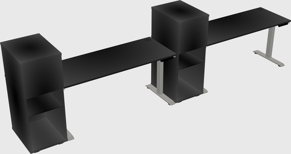 Height-adjustable Desk - Grade 3 W/cabinet