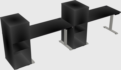 Height-adjustable Desk - Grade 3 W/cabinet