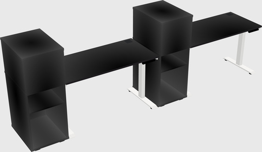 Height-adjustable Desk - Grade 3 W/cabinet