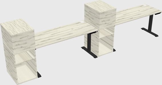 Height-adjustable Desk - Grade 3 W/cabinet