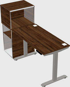 Height-adjustable desk - grade 3 w/cabinet