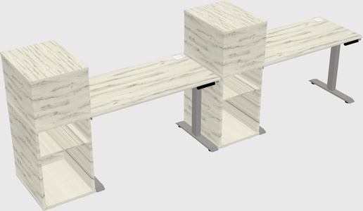 Height-adjustable Desk - Grade 3 W/cabinet