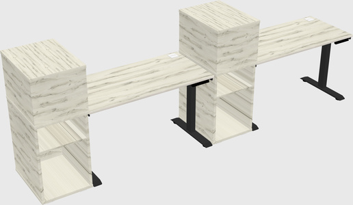 Height-adjustable Desk - Grade 3 W/cabinet