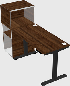 Height-adjustable desk - grade 3 w/cabinet