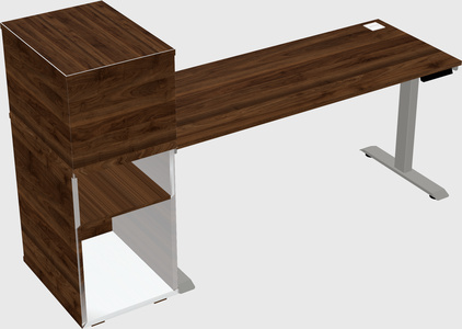 Height-adjustable desk - grade 3 w/cabinet