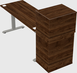 Height-adjustable desk - grade 3 w/cabinet