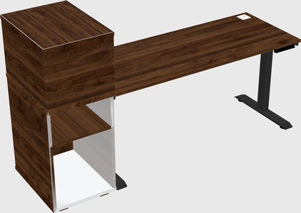 Height-adjustable desk - grade 3 w/cabinet