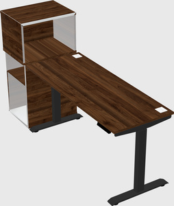 Height-adjustable desk - grade 3 w/cabinet