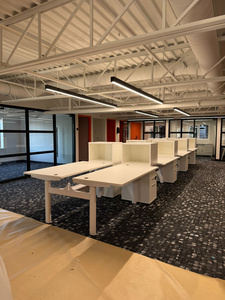 Shared electric desk + cabinet