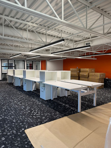 Shared electric desk + cabinet