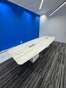 Boat-shaped meeting table