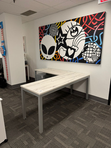 L-shaped desk