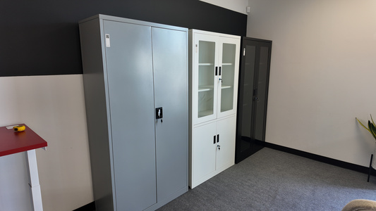 Metal storage cabinet