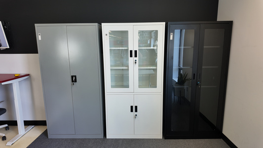 Metal storage cabinet