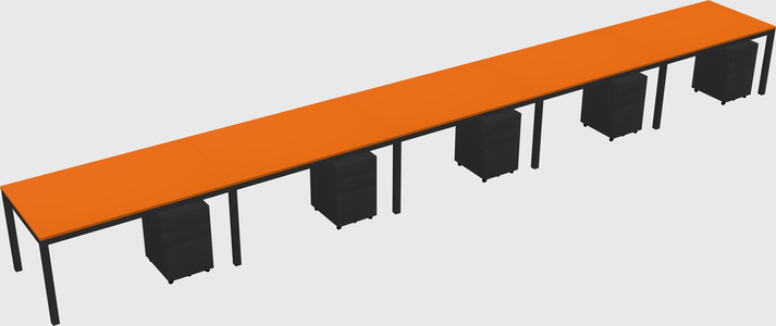 Rectangular desk