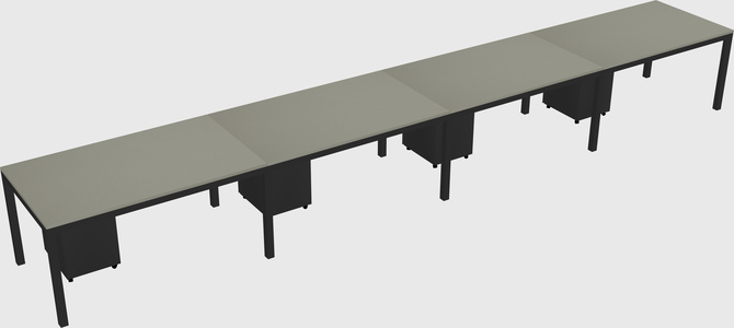 Rectangular desk