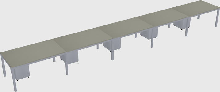 Rectangular desk