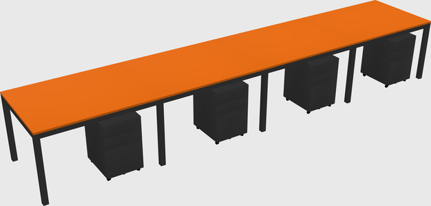 Rectangular desk