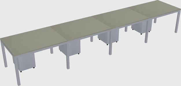 Rectangular desk