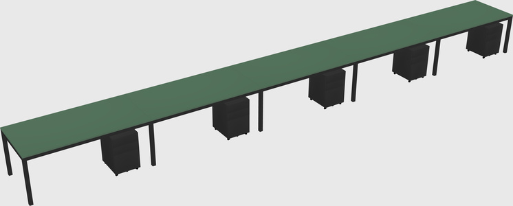 Rectangular desk