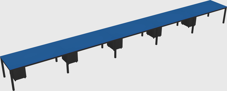 Rectangular desk