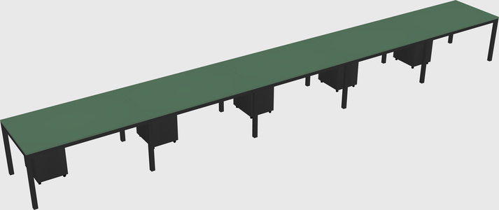 Rectangular desk