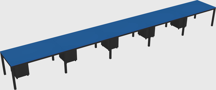 Rectangular desk