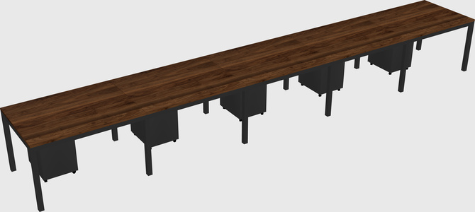 Rectangular desk