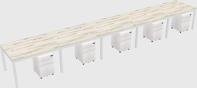 Rectangular desk