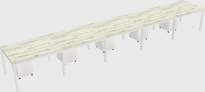 Rectangular desk