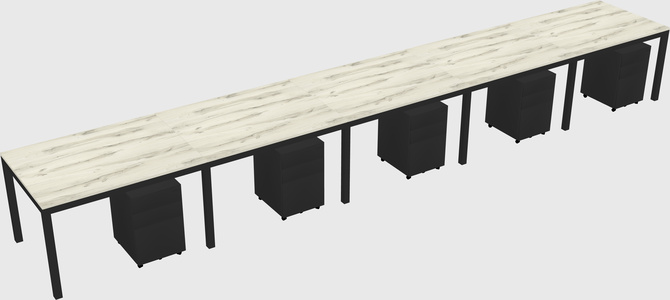 Rectangular desk