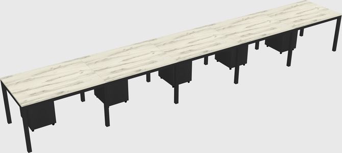 Rectangular desk
