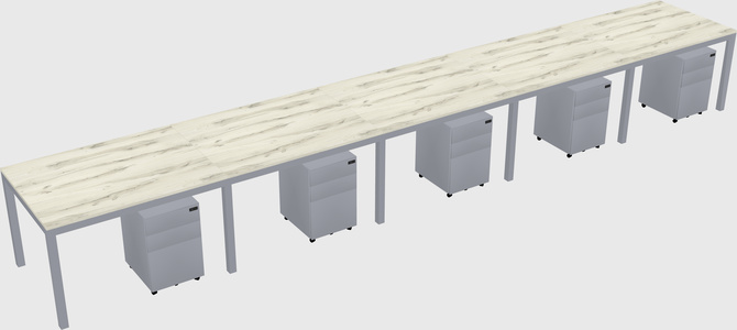 Rectangular desk