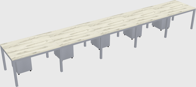 Rectangular desk