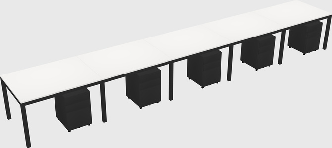 Rectangular desk