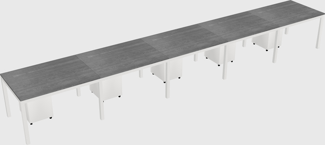 Rectangular desk