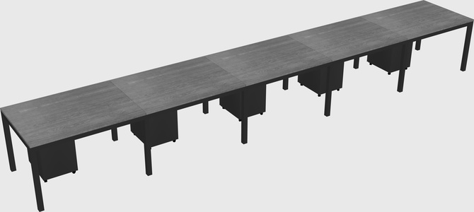 Rectangular desk