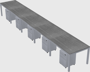 Rectangular desk