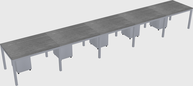 Rectangular desk